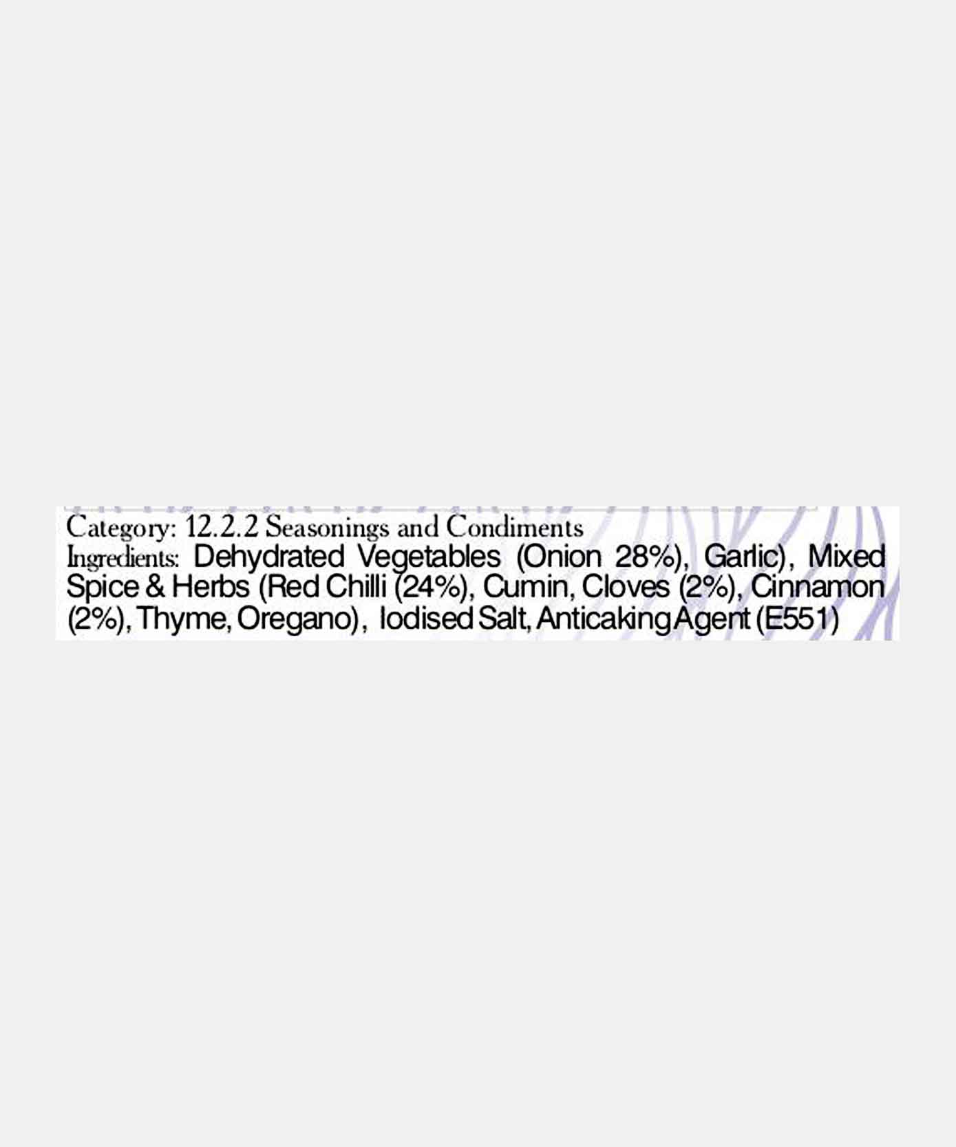 Freeze Dried Mexican Seasoning 50 Gm