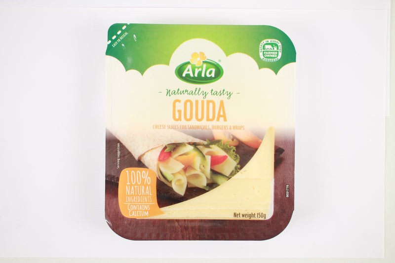 ARLA GOUDA CHEESE SLICES 150 GM