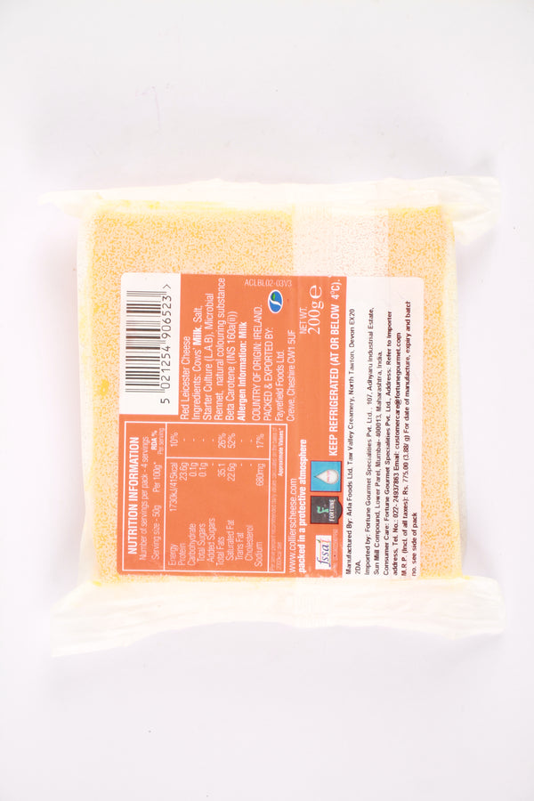 COLLIERS RED LEICESTER CHEESE 200 GM