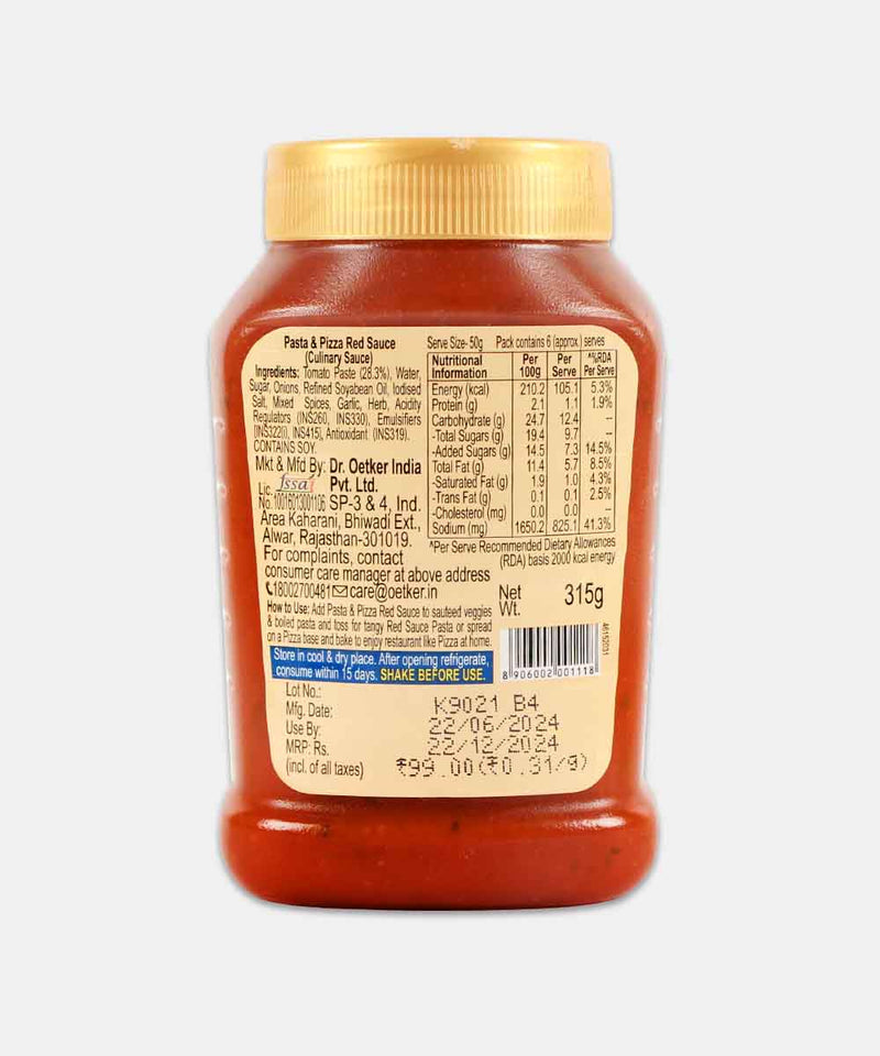 FUNFOOD PASTA & PIZZA SAUCE 315 GM