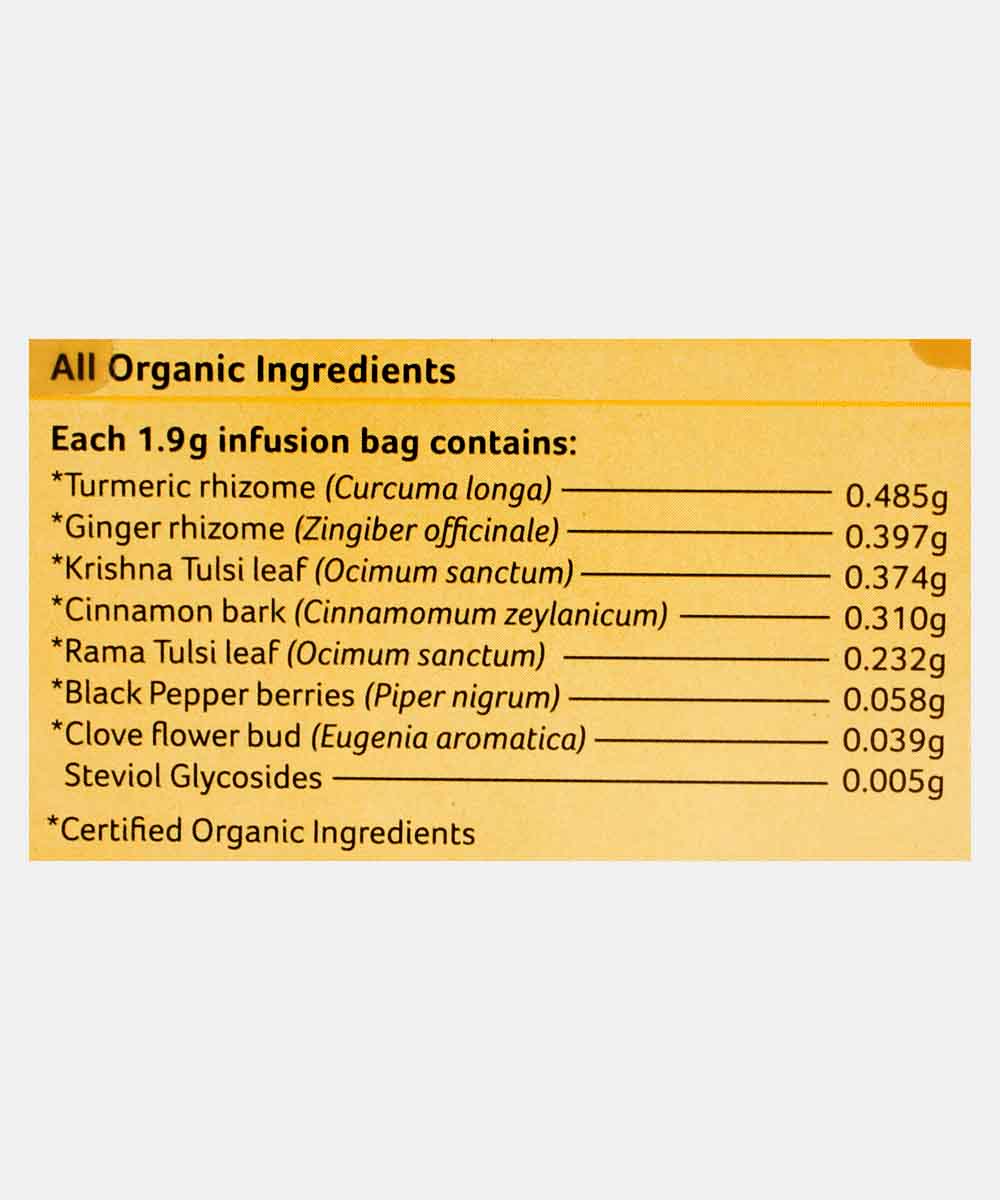 Organic India Tulsi Ginger Turmeric Tea 25 Bag