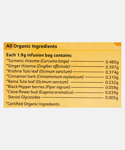 Organic India Tulsi Ginger Turmeric Tea 25 Bag
