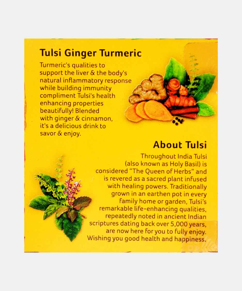 Organic India Tulsi Ginger Turmeric Tea 25 Bag