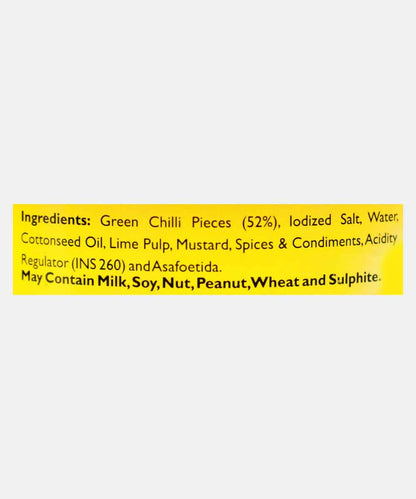 Mothers Green Chilli Pickle 300Gm