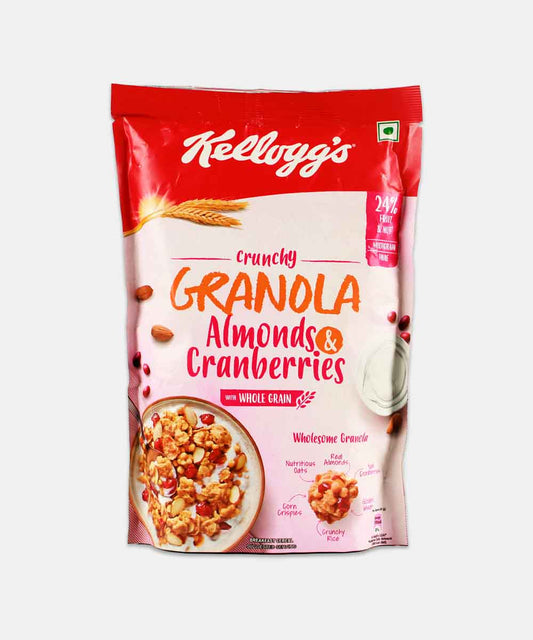 Kelloggs Crunchy Almonds & Cranberries Wholesome Granola 460 Gm