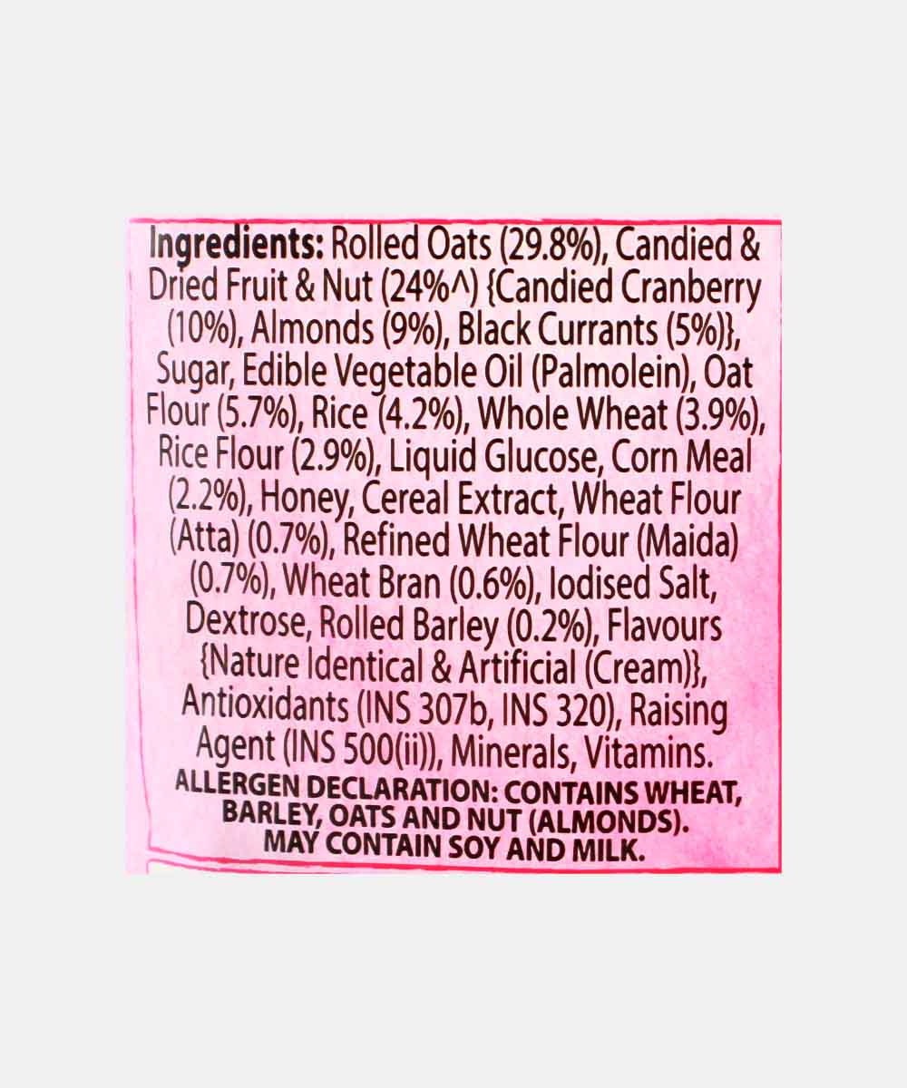 Kelloggs Crunchy Almonds & Cranberries Wholesome Granola 460 Gm