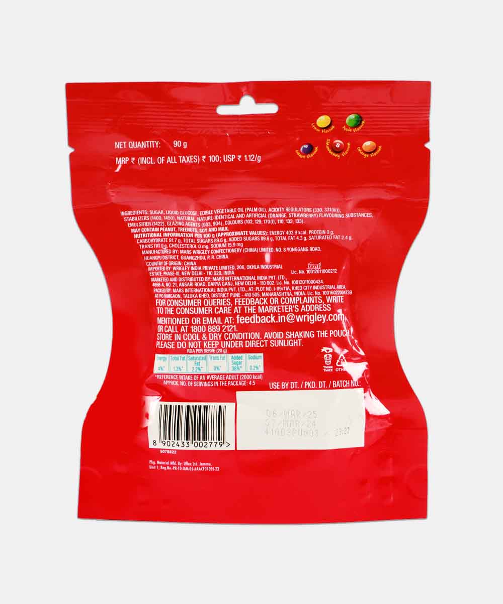 Skittles Original Fruit Candies 90 Gm