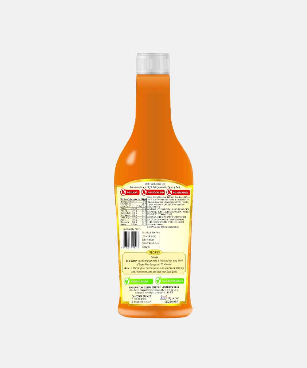 Newtrition Plus Orange Sugar Free Syrup 500 Ml
