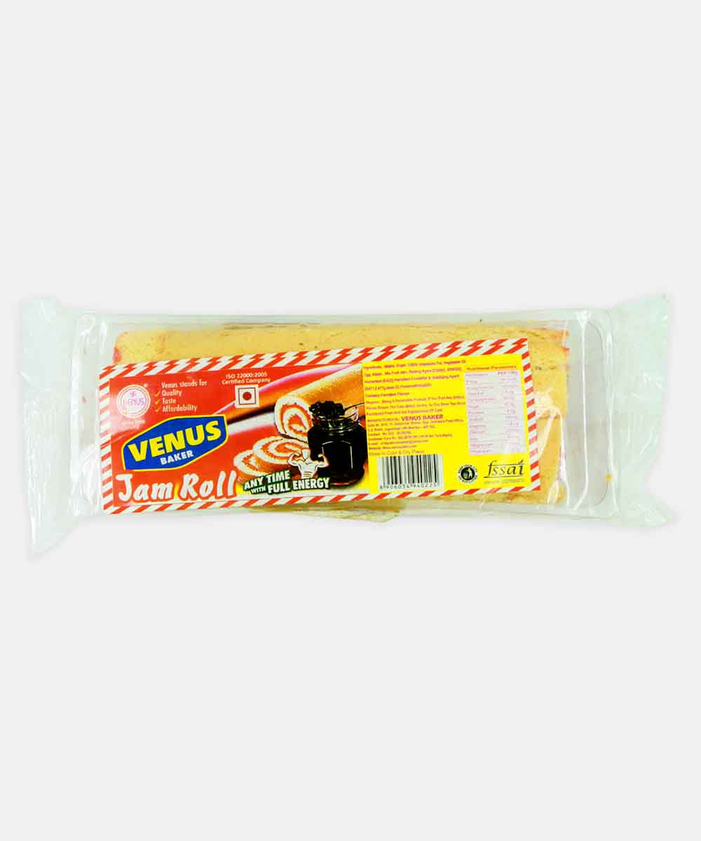 Venus Baker Jam Roll Cake 280 Gm