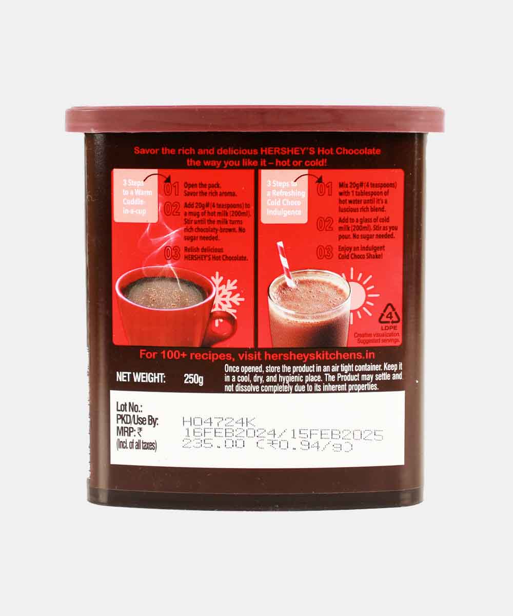 Hersheys Hot Chocolate Powder 250 Gm