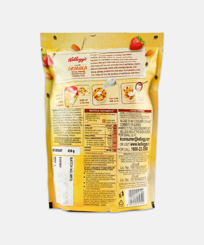 Kelloggs Honey Almonds Strawberries & Pumpkin Seeds Crunchy Granola 450 Gm