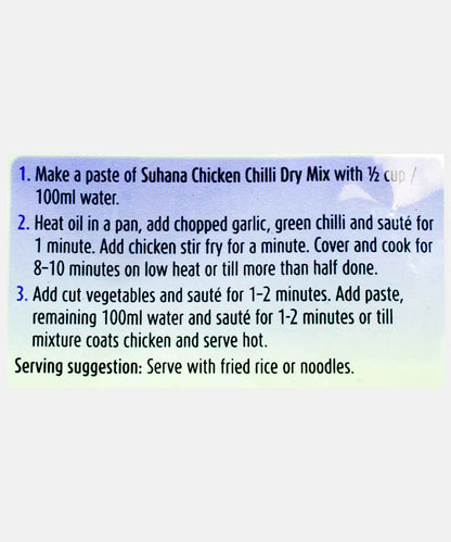 Suhana Chicken Chilli Dry Masala Mix 50 Gm