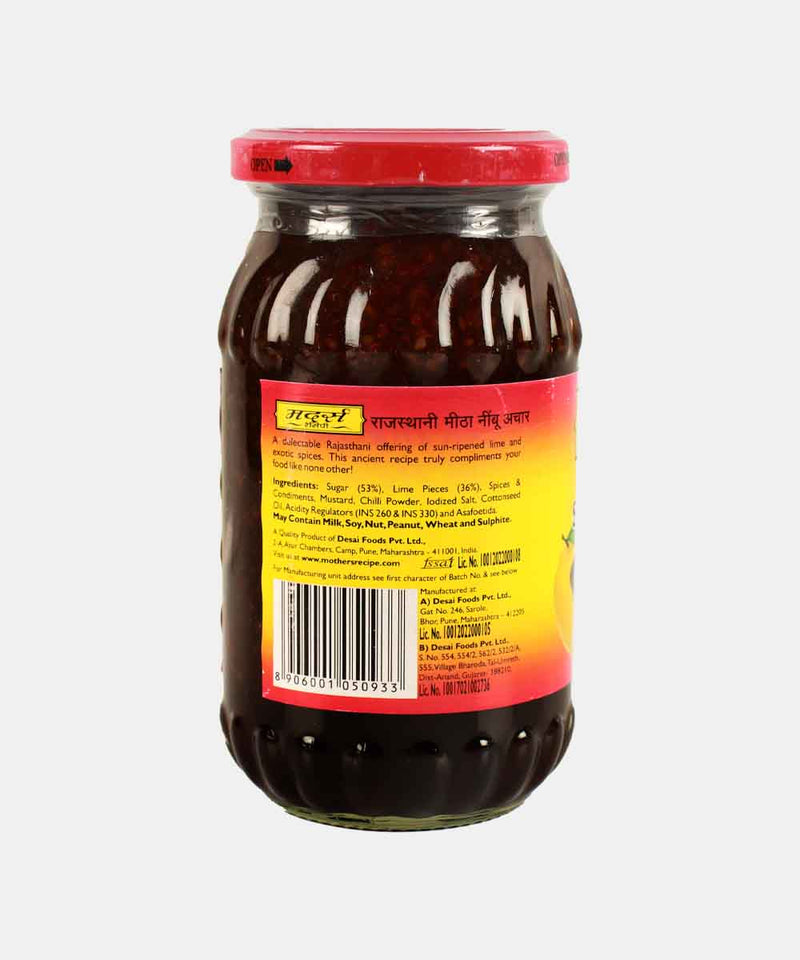 MOTHERS SWEET LIME PICKLE