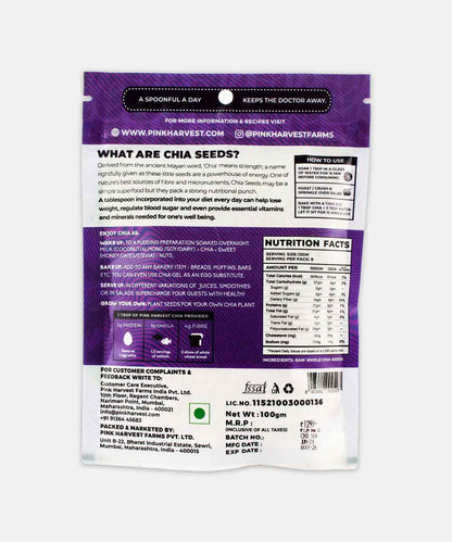 Pink Harvest Chia Seeds 100 Gm