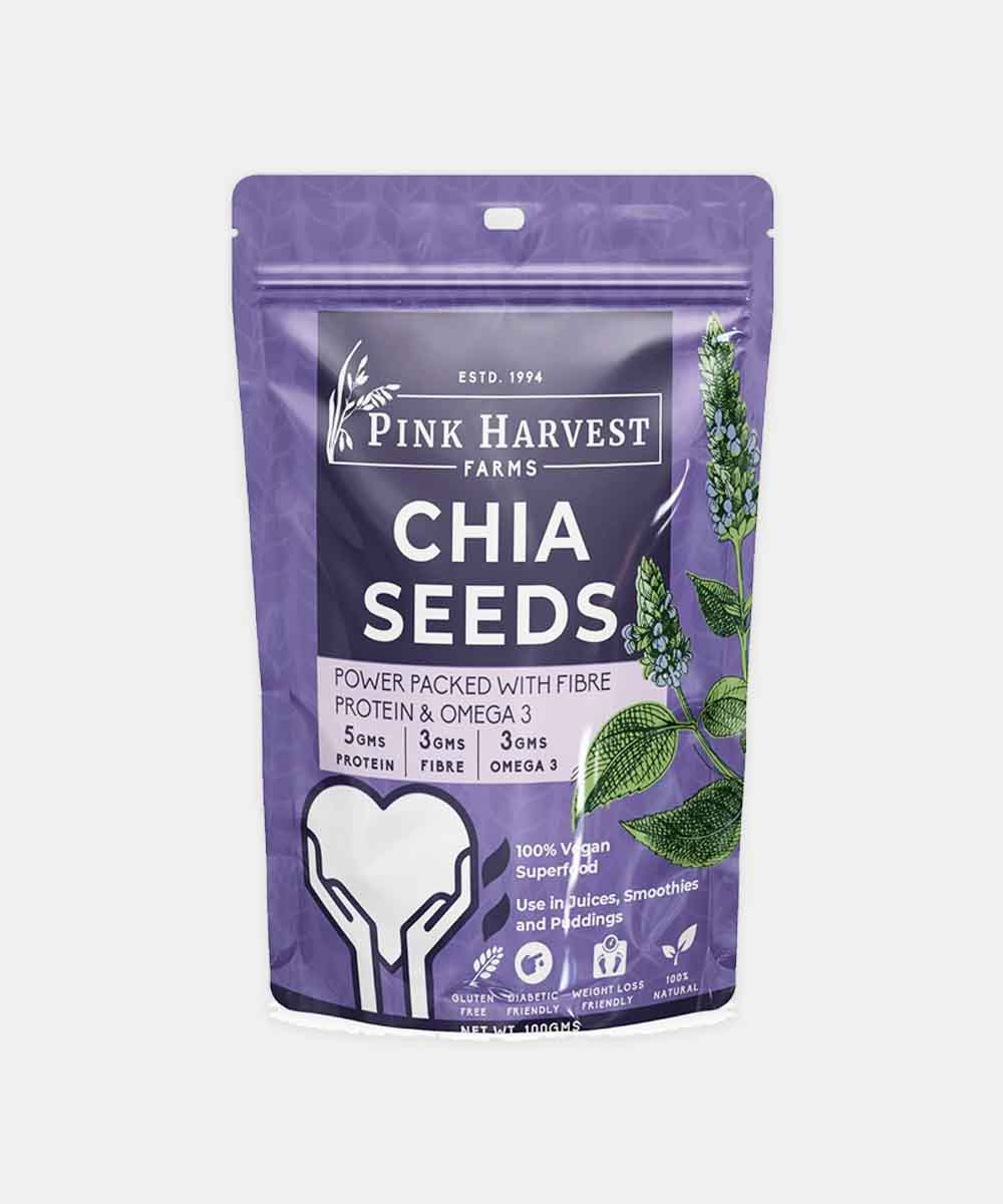 Pink Harvest Chia Seeds 100 Gm
