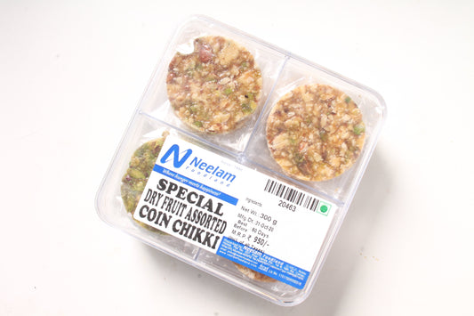Dry Fruit Assorted Chikki Coin 300 Gm