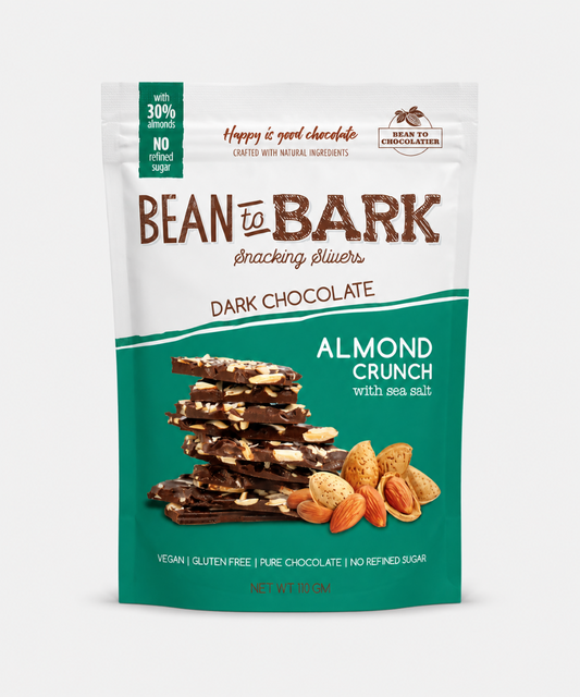Bean To Bark Almond Crunch With Sea Salt Dark Chocolate 110 Gm