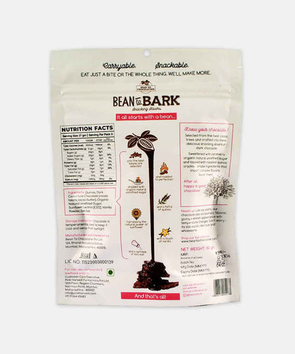 Bean To Bark Quinoa Crackle With Sea Salt Dark Chocolate 80 Gm