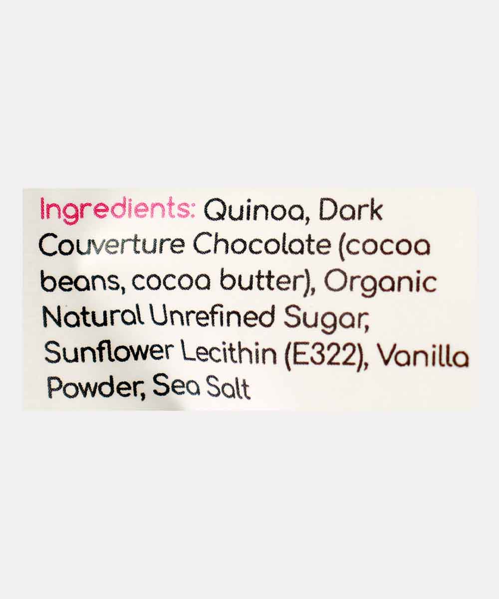 Bean To Bark Quinoa Crackle With Sea Salt Dark Chocolate 80 Gm