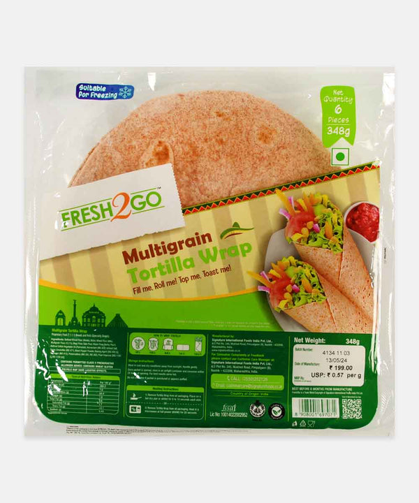 FRESH 2GO MULTIGRAIN TORTILLA WRAP 348