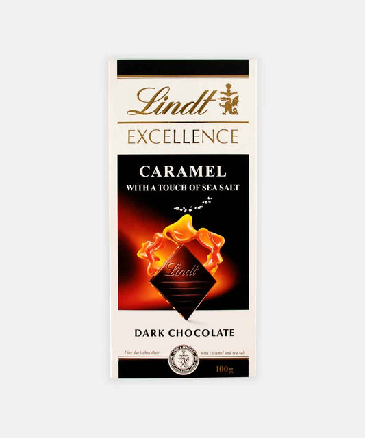 Lindt Caramel With A Touch Of Sea Salt Dark Chocolate 100 Gm
