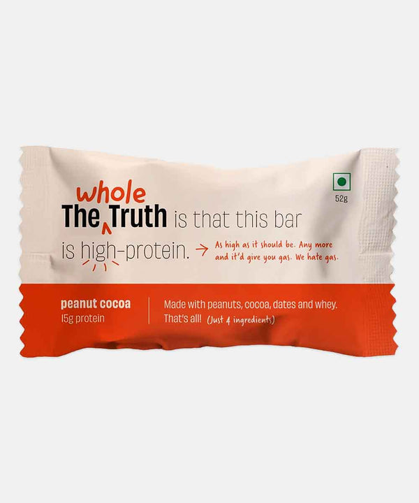 whole the truth peanut cocoa bar 52