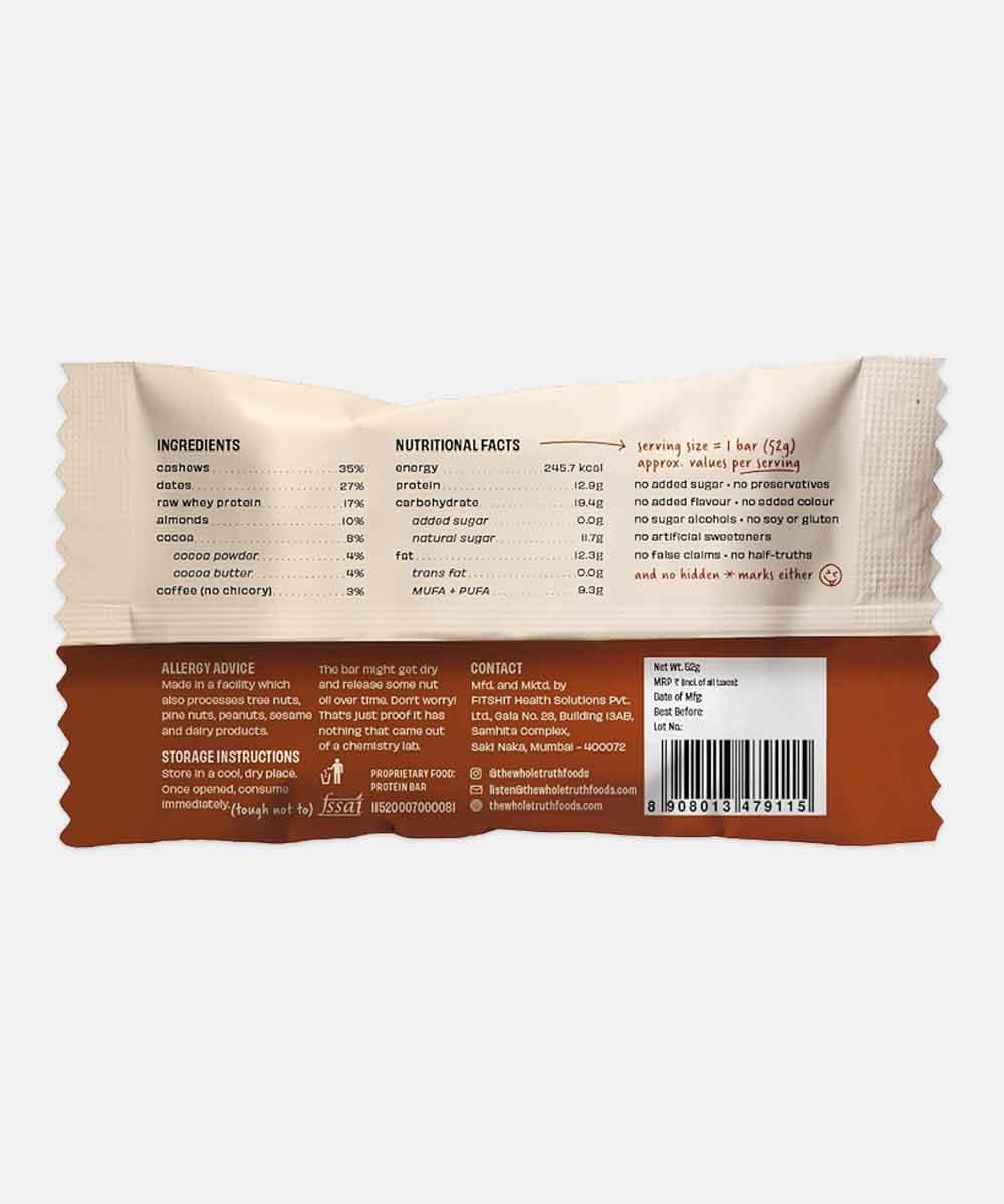 The Whole Truth Coffee Cocoa Bar 52 Gm
