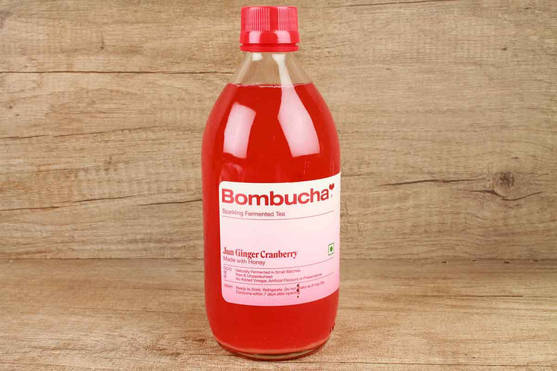 bombucha jun ginger cranberry tea 500 ml