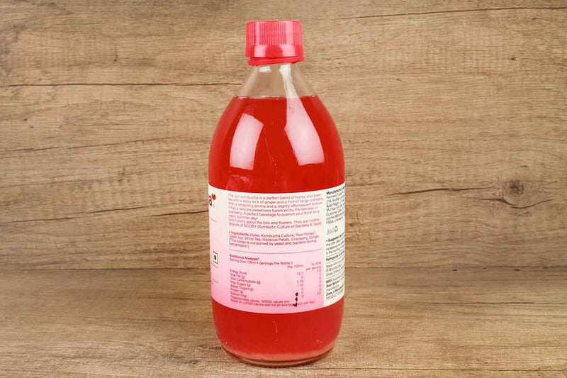 bombucha jun ginger cranberry tea 500 ml