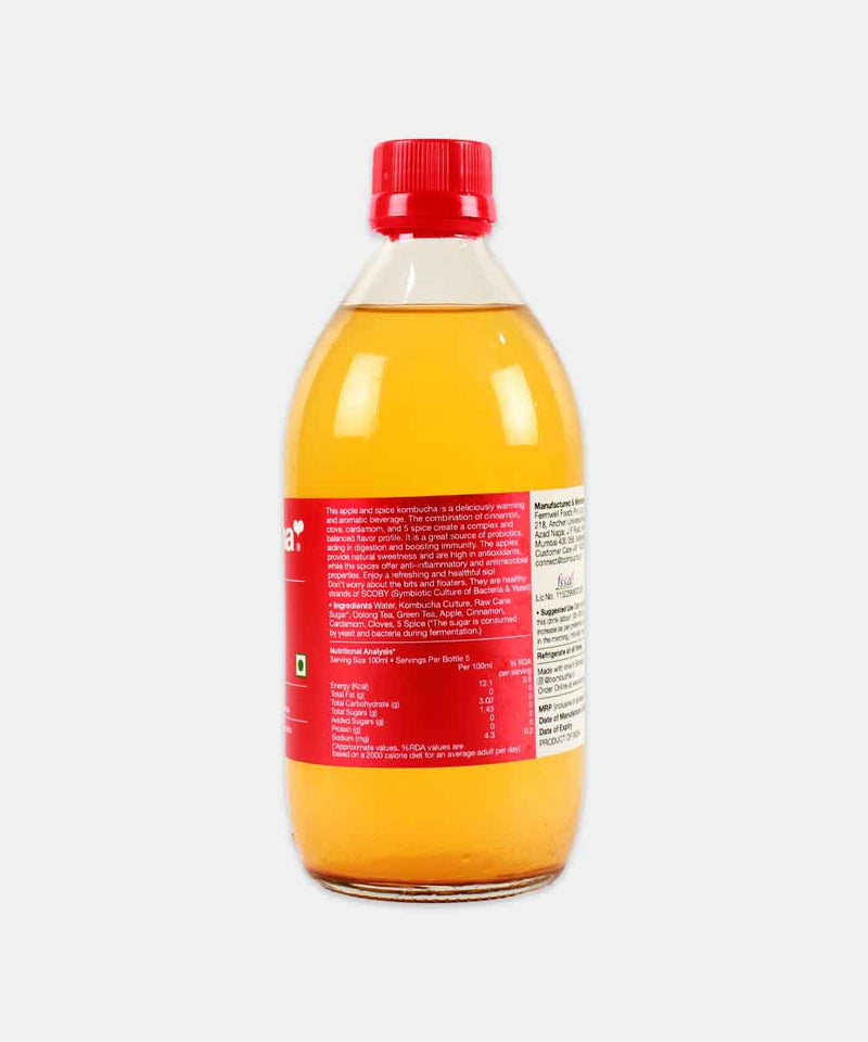 BOMBUCHA APPLE SPICE TEA 500 ML