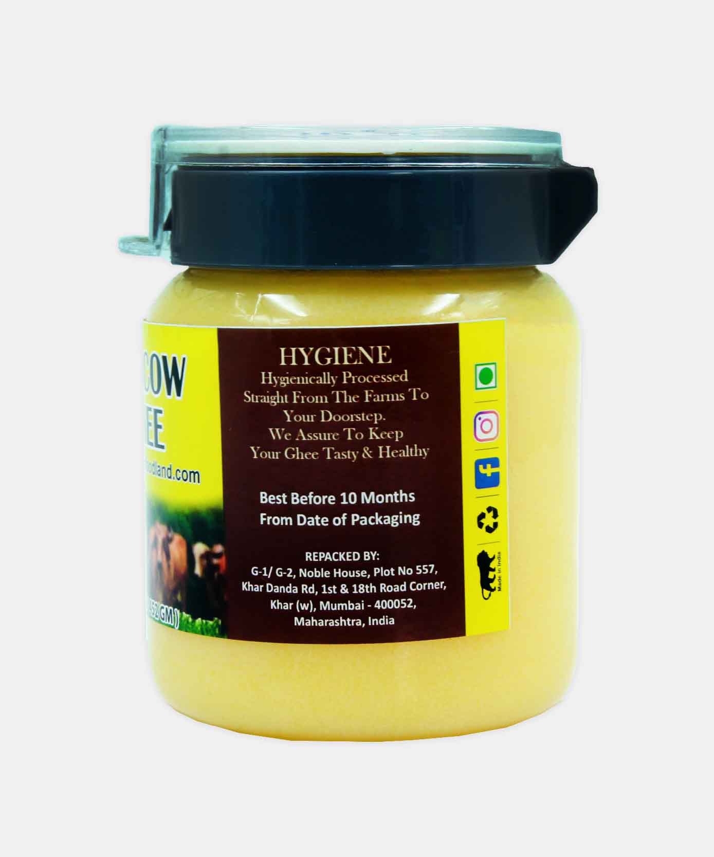 Gir Cow Ghee 500 Ml 452.5 Gm