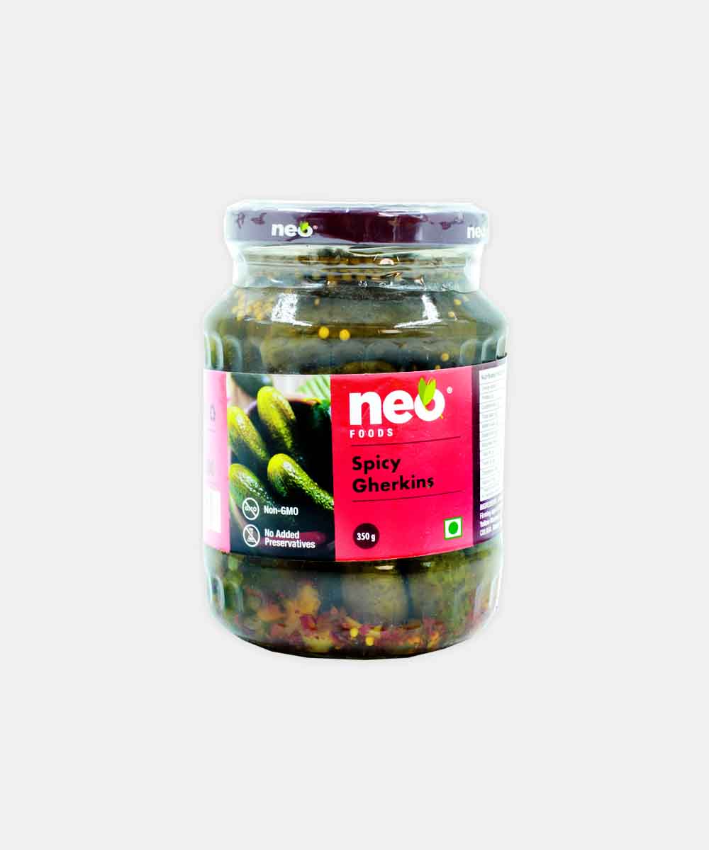 Neo Foods Spicy Gherkins 350 Gm