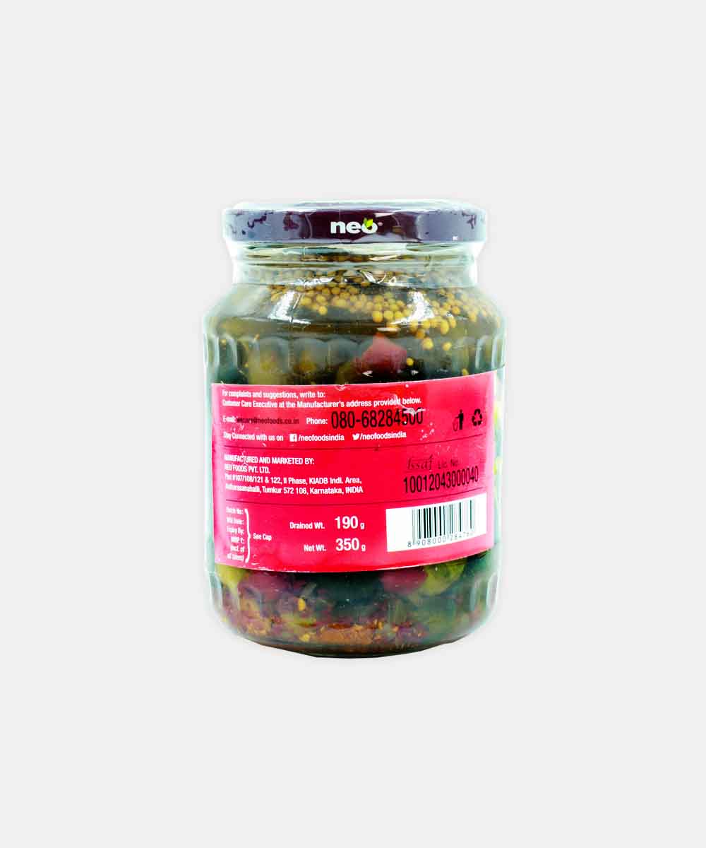 Neo Foods Spicy Gherkins 350 Gm