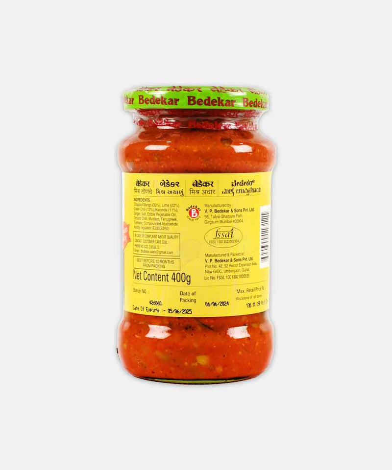 BEDEKAR MIXED PICKLE 400 GM