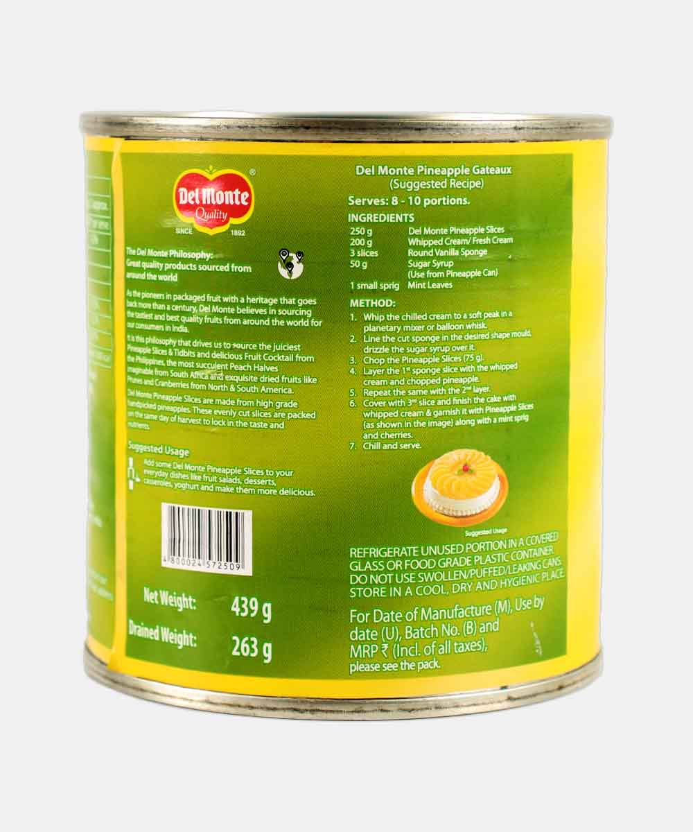 Del Monte Pineapple Slices 439 Gm