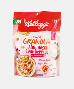 kelloggs crunchy granola almonds & cranberries 140 GM