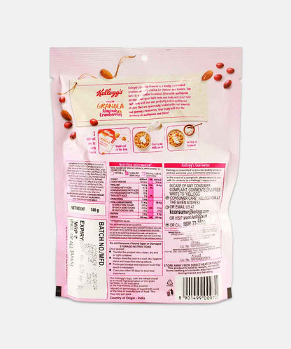Kelloggs Crunchy Granola Almonds & Cranberries 140 Gm