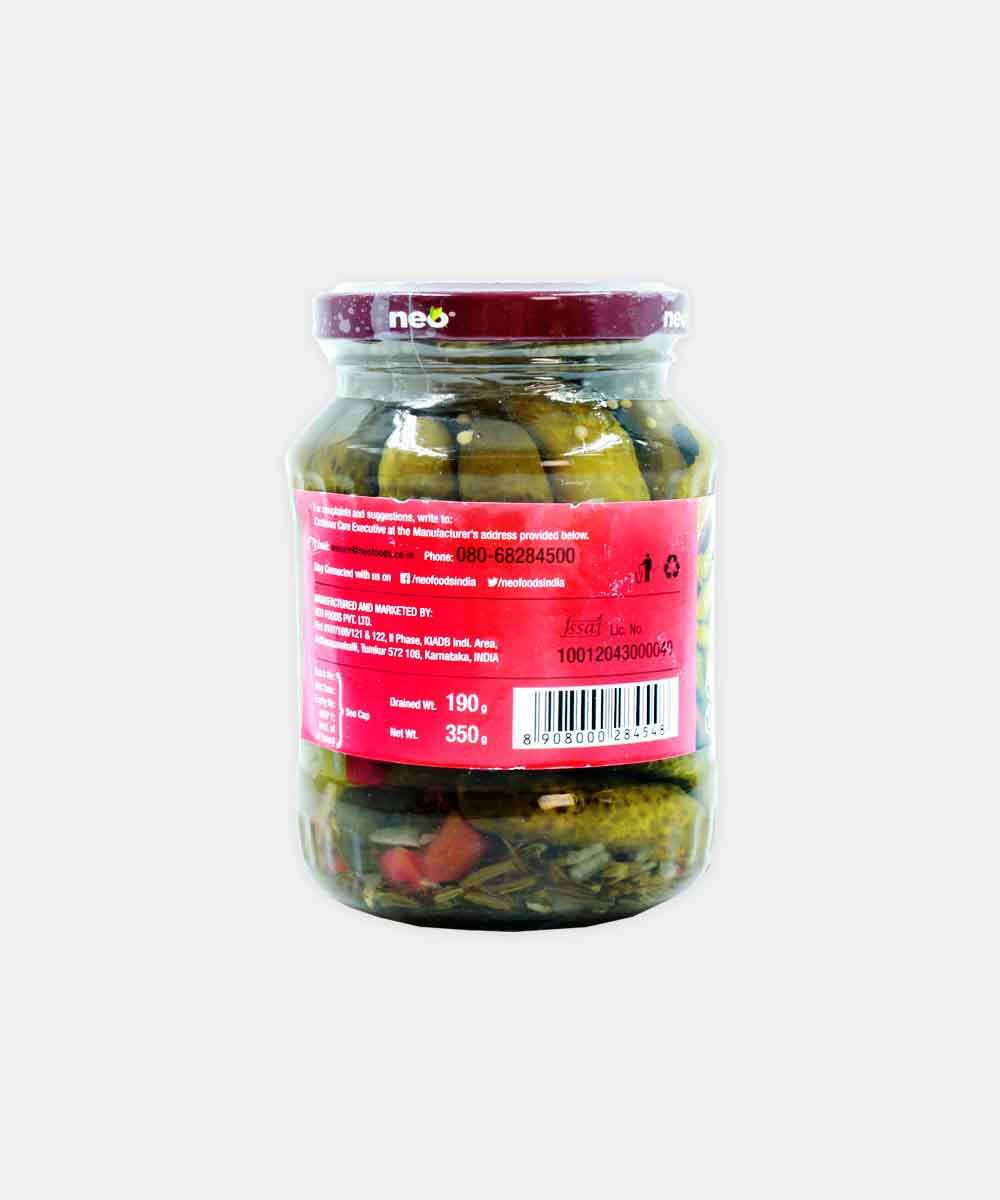 Neo Foods Baby Gherkins 350 Gm