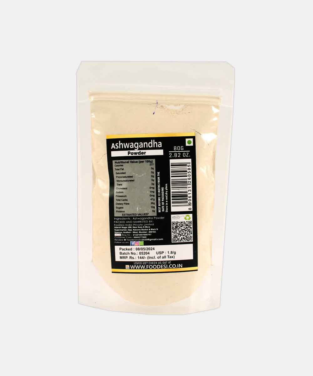 Foodesi Ashwagandha Powder 80 Gm