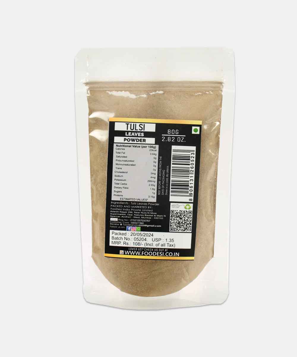 Foodesi Tulsi Leaves Powder 80 Gm