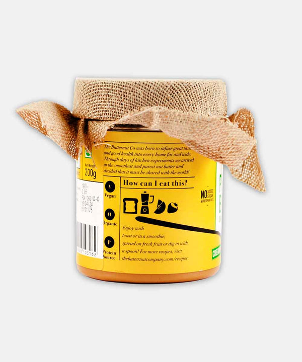 THE BUTTERNUT CO. PEANUT BUTTER ORGANIC UNSWEETENED CREAMY 200 GM