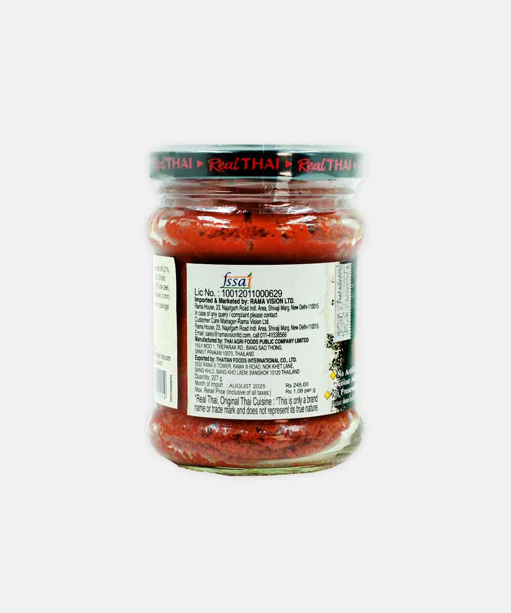 Real Thai Red Curry Paste 227 Gm