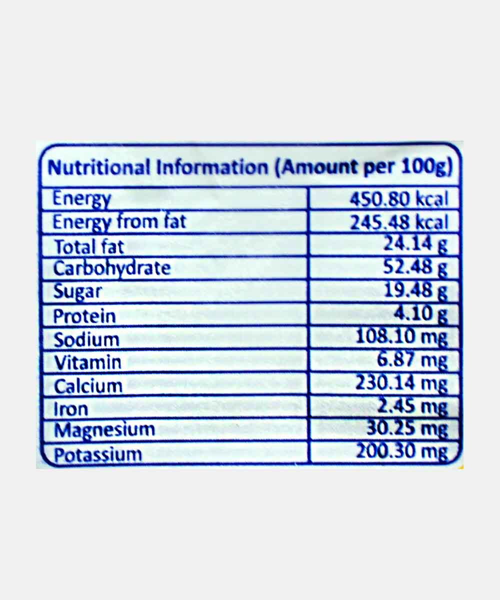 Venus Bekar Vegetarian Rich Nut Plum Sliced Cake 200 Gm