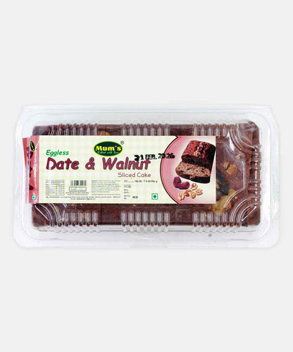Mums Eggless Date & Walnut Cake 250 Gm