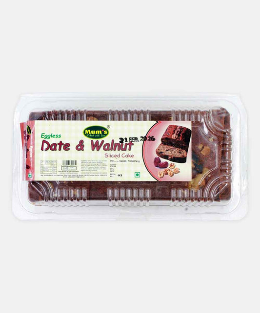 Mums Eggless Date & Walnut Cake 250 Gm