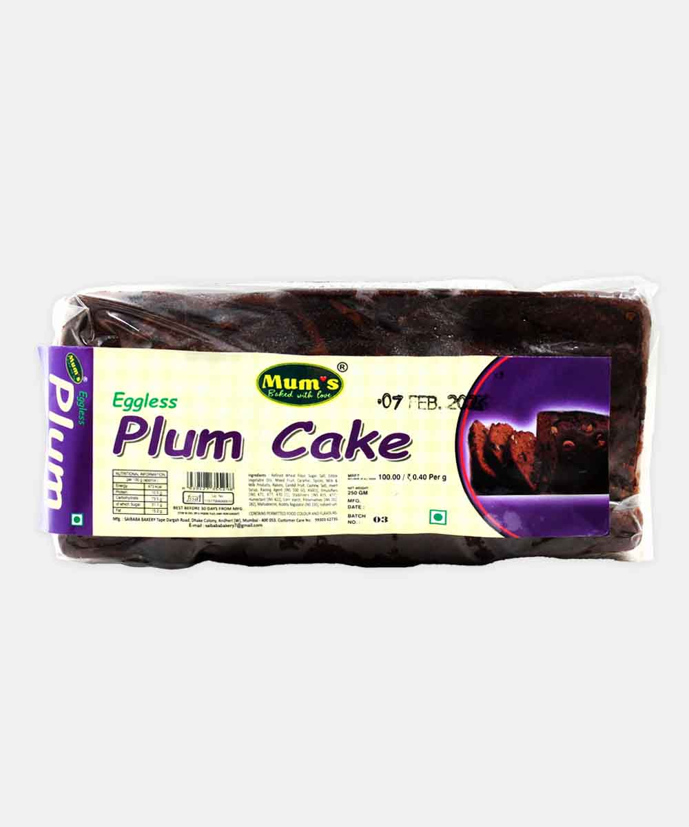 Mums Eggless Plum Cake 250 Gm