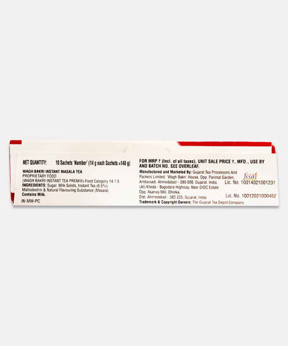 Wagh Bakri Instant Masala Tea 140 Gm ( 10 Sachets )