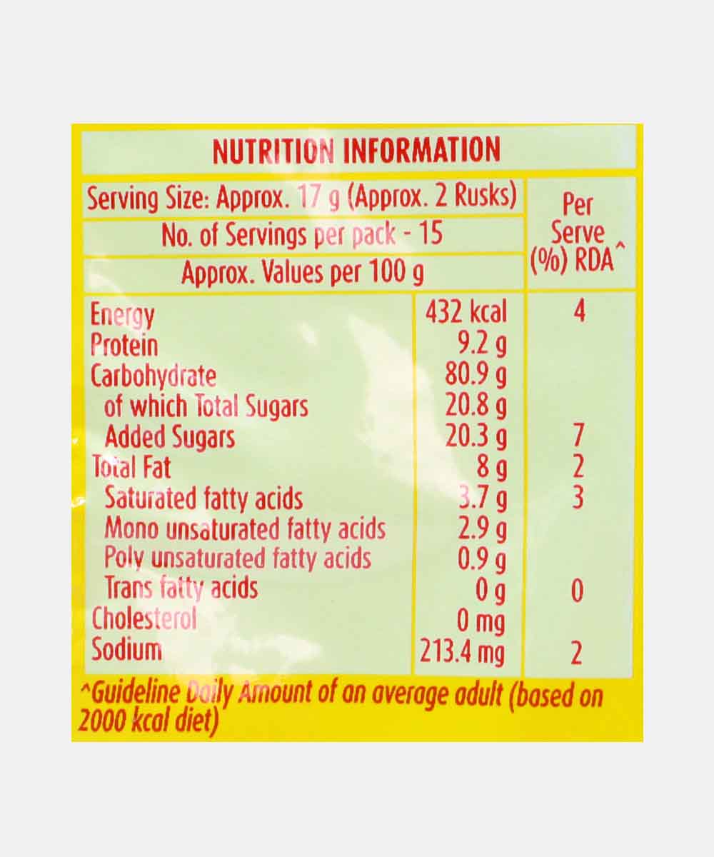 Britannia Toastea Premium Bake Rusk 250 Gm