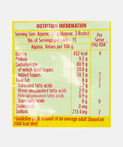 Britannia Toastea Premium Bake Rusk 250 Gm