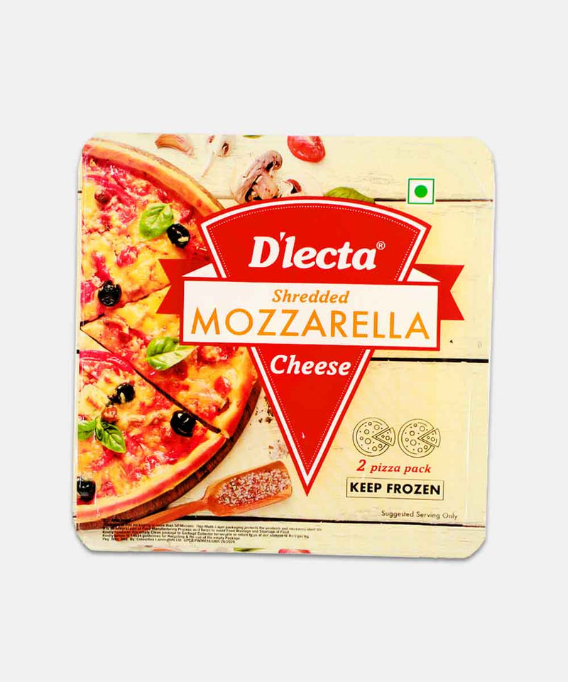 DLECTA SHREDDED MOZZARELLA CHEESE 140 GM